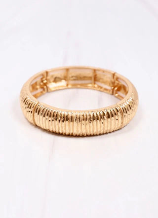 Caroline Hill Agda Ribbed Stretch Bracelet