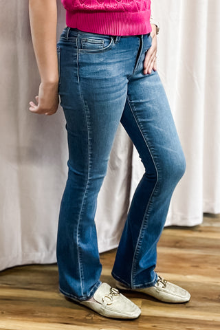 Cello Mid Rise Bootcut Medium Wash Non-Distressed Jeans AM39742M