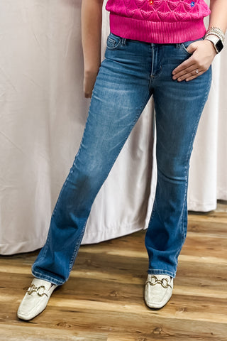 Cello Mid Rise Bootcut Medium Wash Non-Distressed Jeans AM39742M