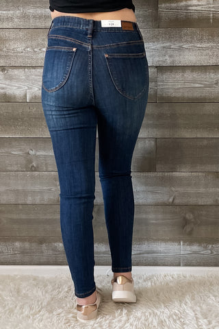 judy blue high waist patch pocket pull on skinny jean JB88539REG MD