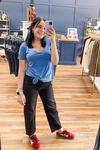 Vervet Washed Black Instant Panel Baby Barrel Jeans High Rise T6589