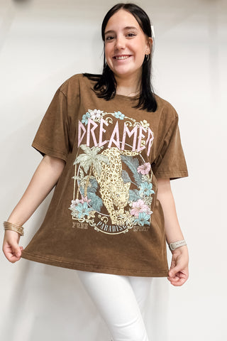 Dreamer Brown Graphic Tee