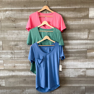 z supply pocket tee in spring colors