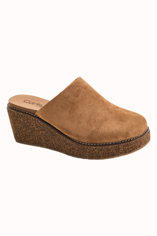 PRE-ORDER Corkys Maybe Later Mule Cork Wedge Shoe