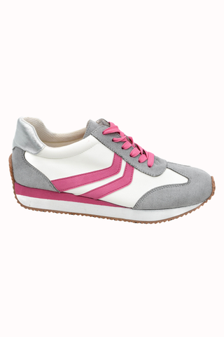 PRE-ORDER Corkys Kickoff Grey Pink Combo Sneakers