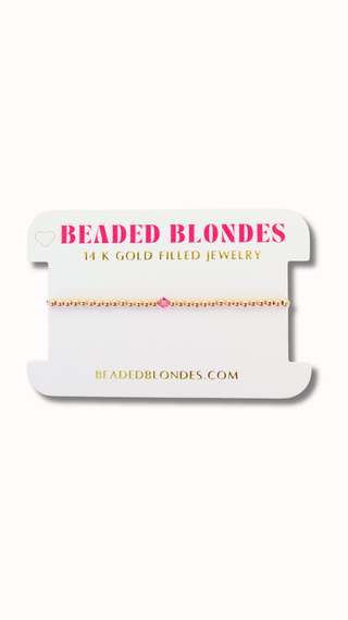 Beaded Blondes October Birthstone Swarovski braelets
