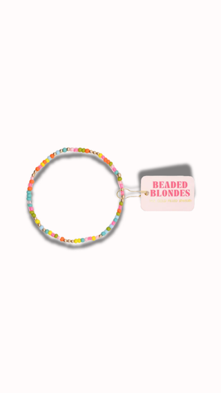 Beaded Blondes Rainbow Sprinkle Bracelet Standard Size