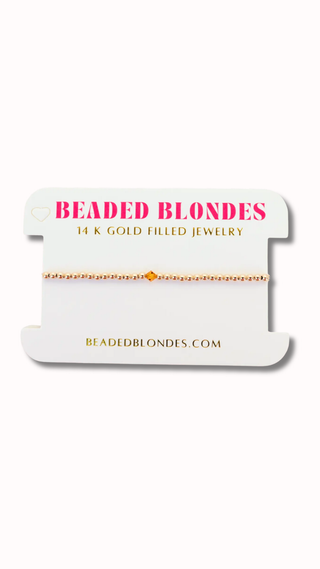 Beaded Blondes November Birthstone Swarovski braelets