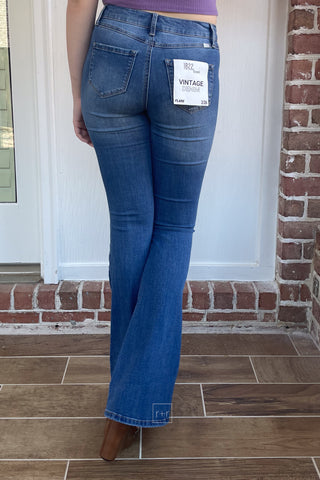 1822 Denim Tall 34” Mid-Rise Flare Jean in Jayden