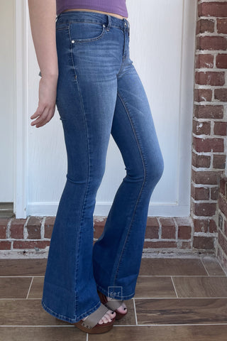 1822 Denim Tall 34” Mid-Rise Flare Jean in Jayden