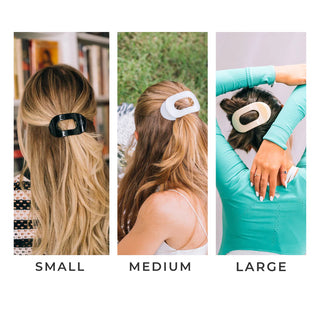 Teleties Large Round Flat Hair Clips