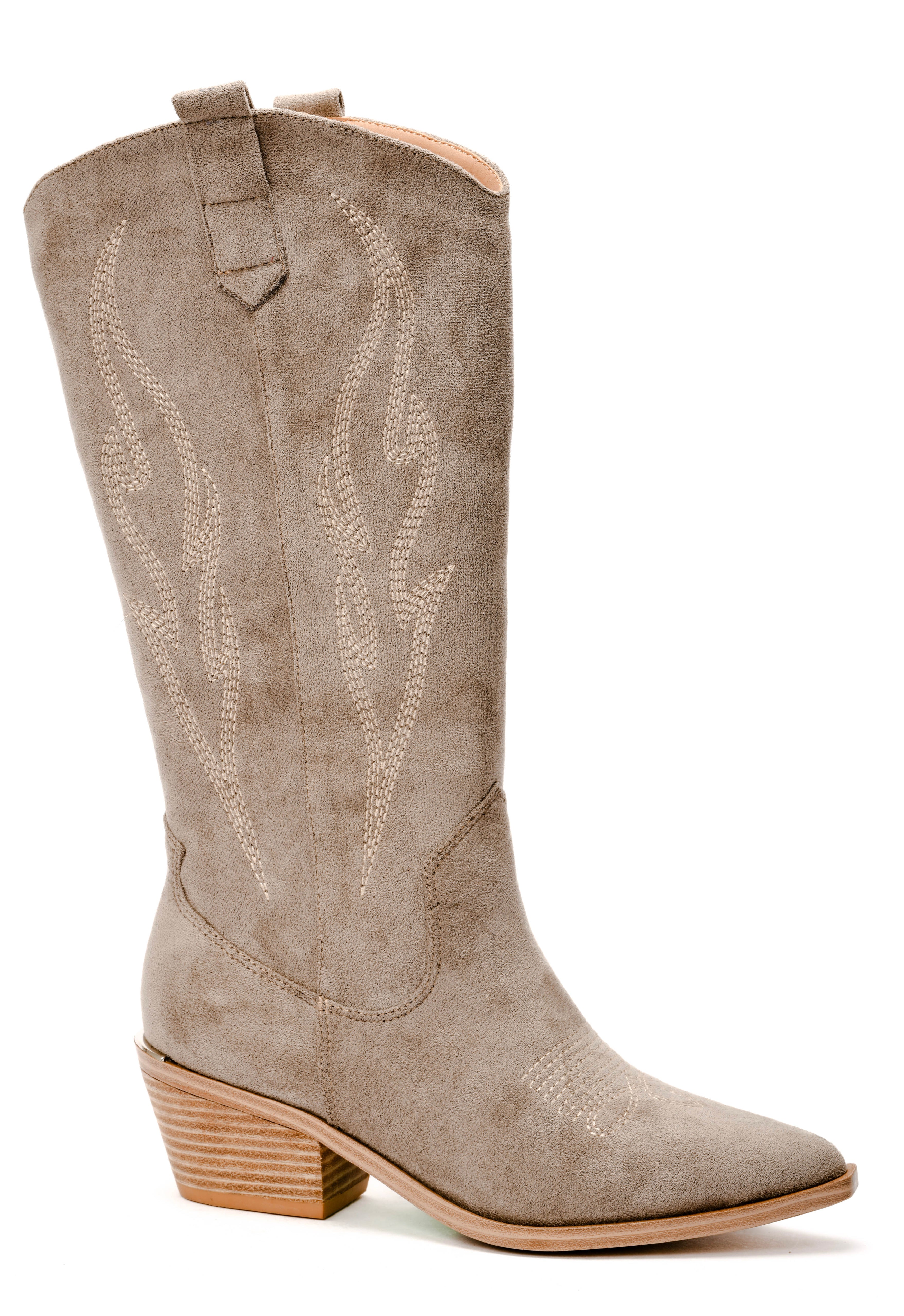 corkys light grey headliner faux suede tall boots