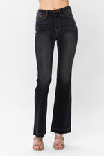 judy blue high waist released hem slim bootcut jeans JB82535REG BK