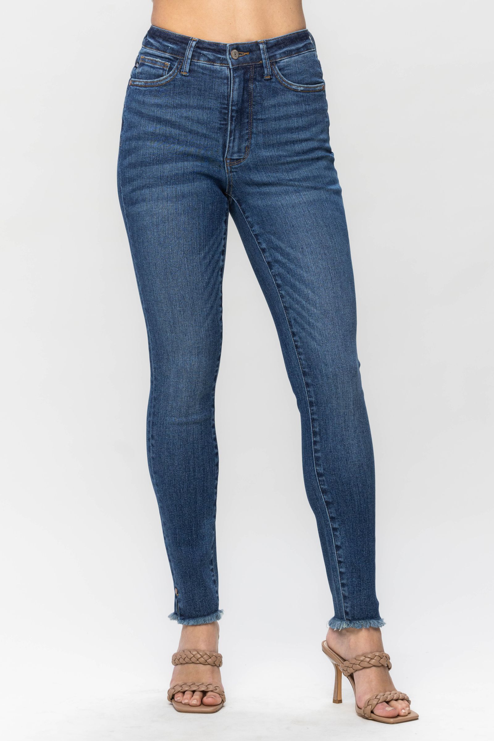 Judy Blue Fray Hem Tummy Control Jeans – The Teal Antler™