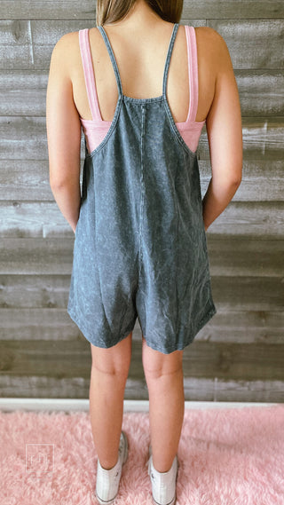 rae mode mineral washed romper in slate blue JP5069 free people hot shot romper dupe