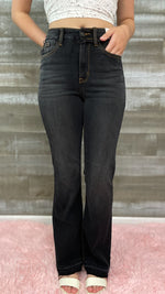 judy blue high waist released hem slim bootcut jeans JB82535REG BK