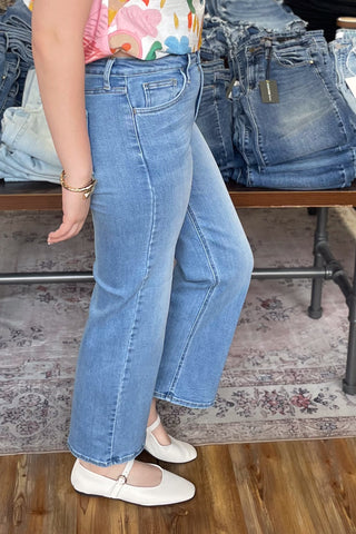 Just Black Denim Medium Wash The Classic Wide Leg Jeans BP239J-MED-24