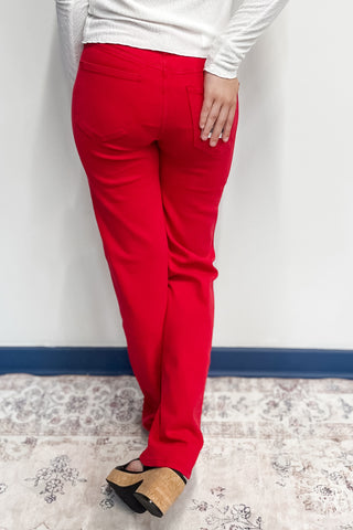 mica denim high rise loose fit straight leg lava red jeans mdp-t3573