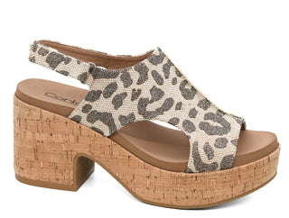 Corkys Miss Carley in Tan Sparkle Leopard