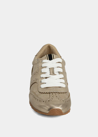 Shu Shop Penelope Gold Metallic Low Profile Fashion Sneaker