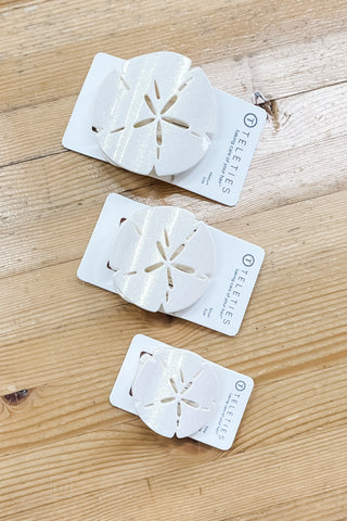 Teleties Sand Dollar Flat Shape Hair Clip