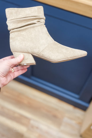 Corkys Footwear Addicted Sand Faux Suede Short Scrunch Boots