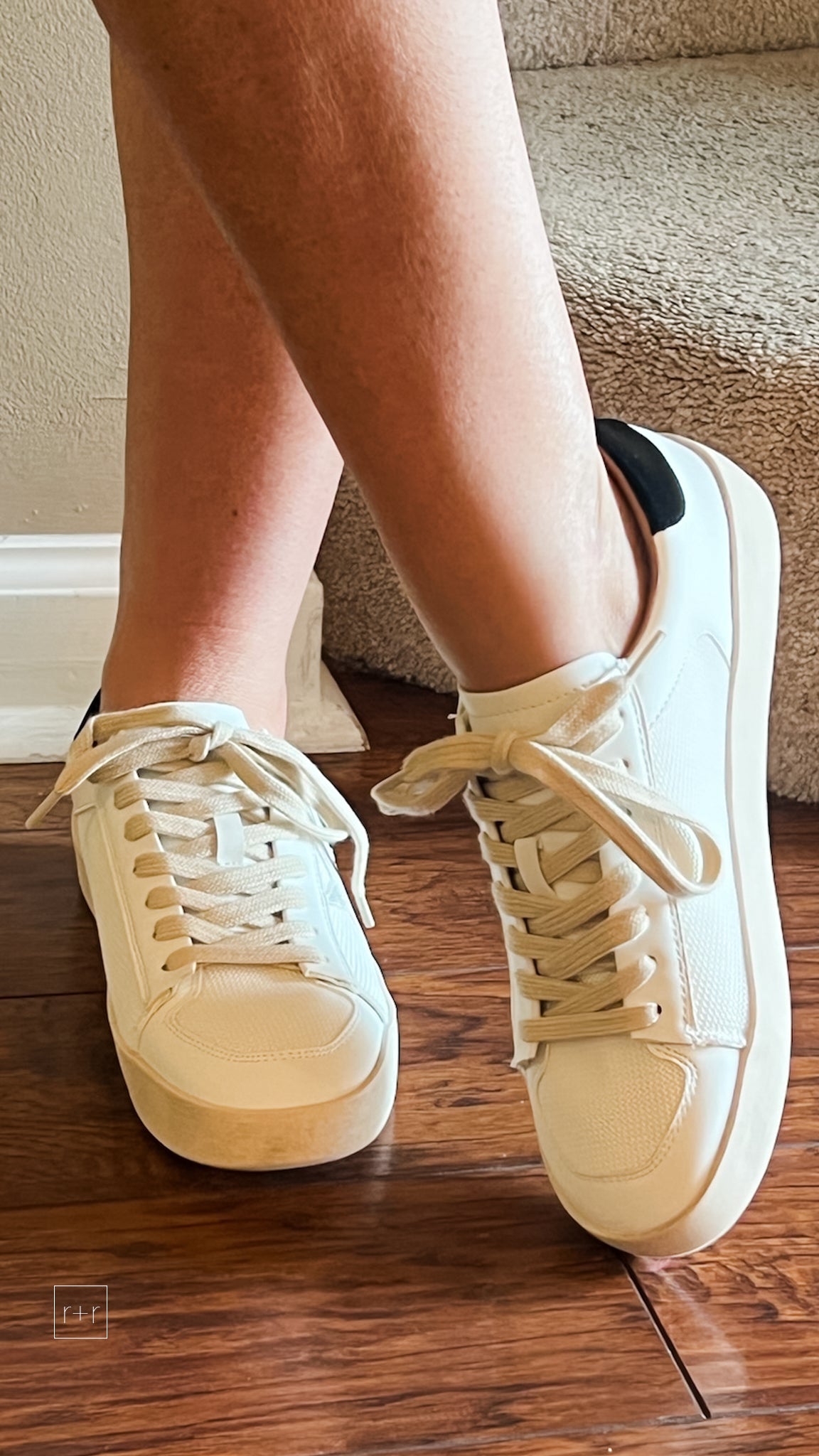 corkys footwear another round distressed white star detail on white with black trim casual sneaker