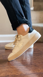 corkys footwear another round distressed white star detail on white with black trim casual sneaker