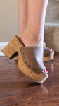 corkys footwear bada bing platform mule sandals in brown distressed