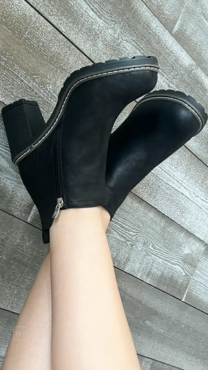 corkys footwear bite me booties fall black oil pu