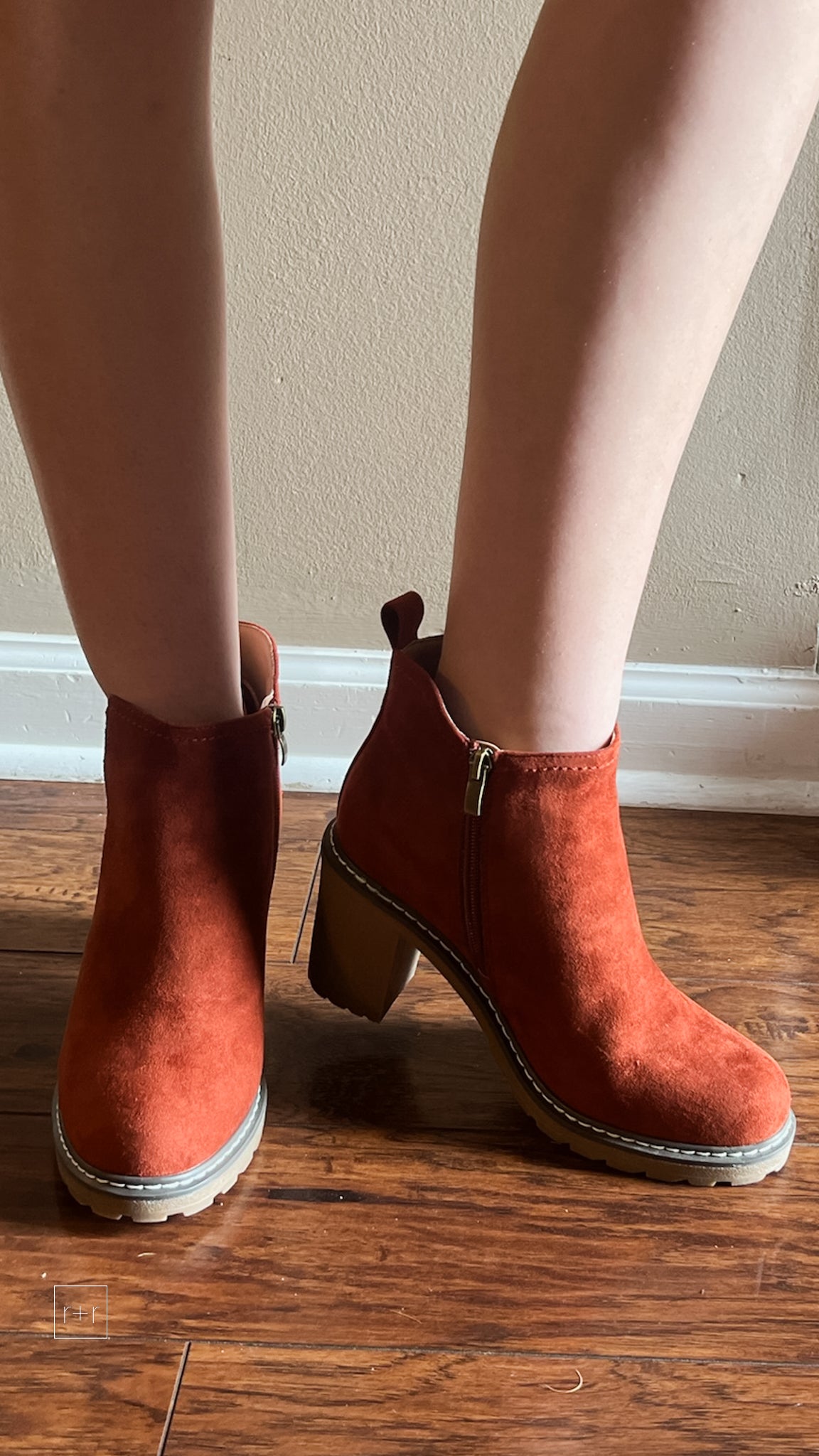 corkys footwear bite me booties fall rust faux suede