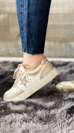 corkys hey girl constellation casual sneaker in gold 51-0077-GOLD