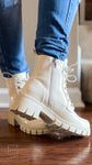 corkys footwear cray ivory patent combat boot 80-0049-IRPT