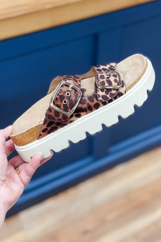 Corkys Leopard Print Rumor Has It Double Strap Platform Sandals