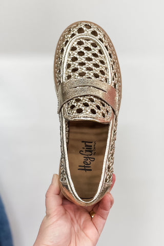 Corkys Footwear So Put Together Gold Loafer with lug sole