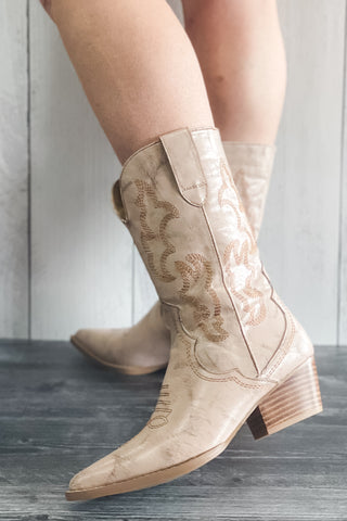 Corkys Footwear Somebodys Problem Western cowgirl Boots Putty Crackle country chich cowboy