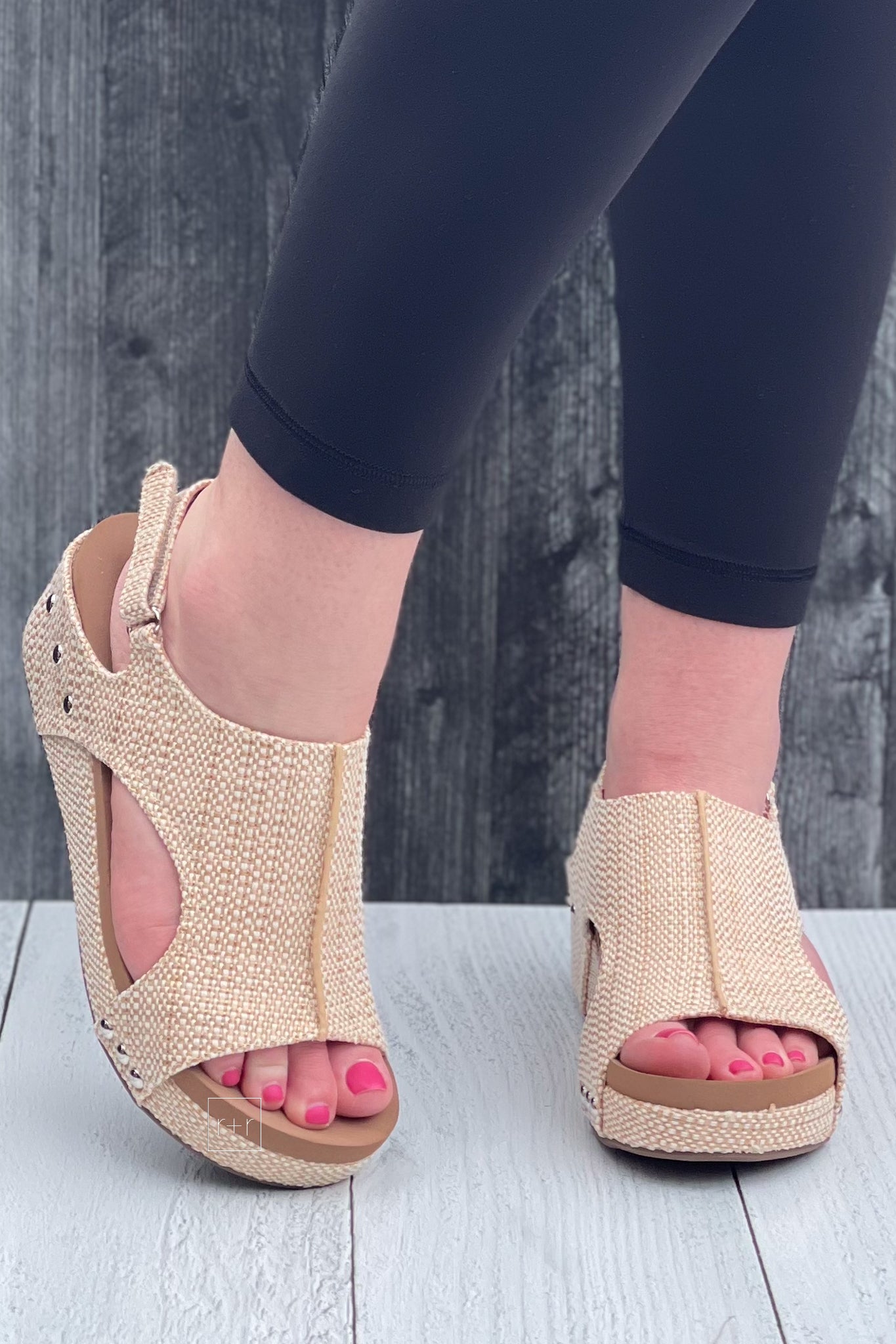 Wedge Sandal Corkys Boutique Corkys Footwear Volta II In Raffia For Spring Lower Heel Wedge