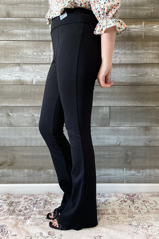 dear scarlett magic black kick flare pull on pants suit separates MDSFL & MDSFLP