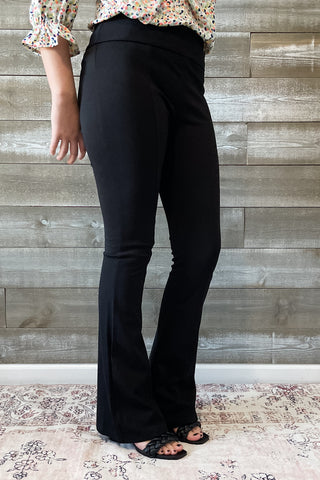 dear scarlett magic black kick flare pull on pants suit separates MDSFL & MDSFLP