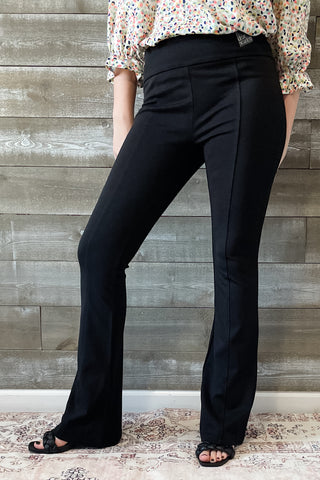 dear scarlett magic black kick flare pull on pants suit separates MDSFL & MDSFLP