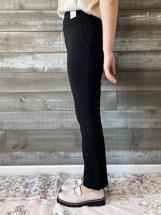 Dear Scarlett Magic Slim Straight Black Suit Pants Separates Slacks MDS