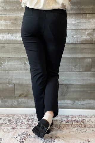 Dear Scarlett Magic Slim Straight Black Suit Pants Separates Slacks MDS