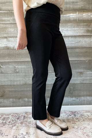 Dear Scarlett Magic Slim Straight Black Suit Pants Separates Slacks MDS