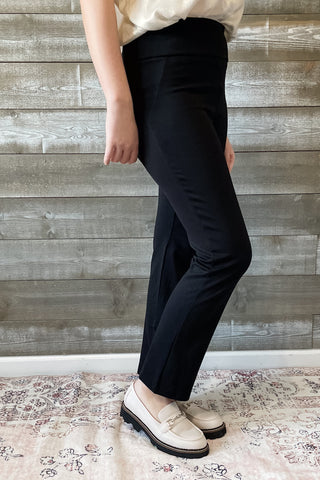 Dear Scarlett Magic Slim Straight Black Suit Pants Separates Slacks MDS