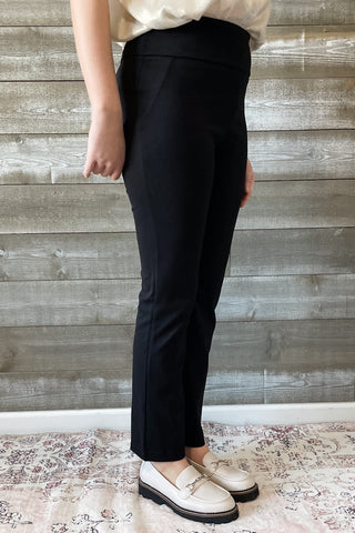 Dear Scarlett Magic Slim Straight Black Suit Pants Separates Slacks MDS