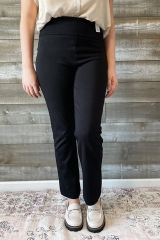 Dear Scarlett Magic Slim Straight Black Suit Pants Separates Slacks MDS