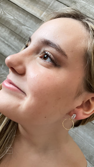 dixie bliss the countess earrings with marquis cz stud