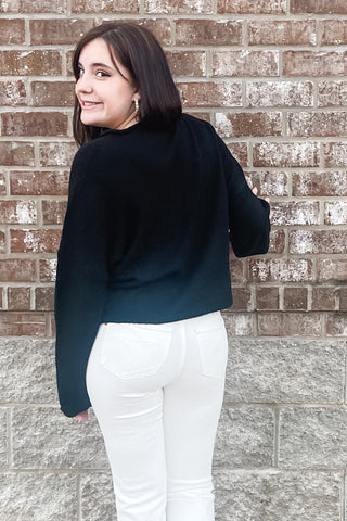 EE:SOME Soft Knit Button Down Cardigan Oversized SJK14493 Black