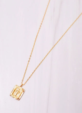 Caroline Hill Johns Creek Cross Plate Necklace