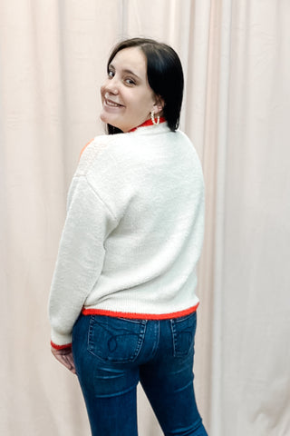 Jodifl ivory holiday sweater with sequin decoration and christmas tree h50126